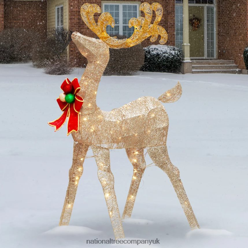 decoration | National Tree Company 48in Reindeer Decoration with White LED Lights F2L4F614